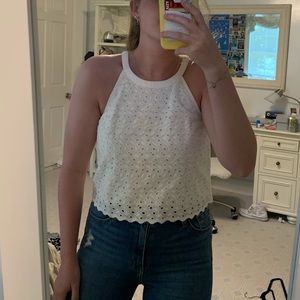 Lilly Pulitzer white detailed food